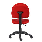 Boss Red Microfiber Deluxe Posture Chair, B325-RD